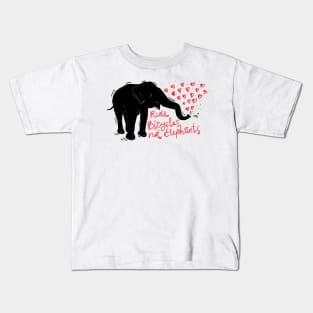 Ride bicycles not elephants (2) Kids T-Shirt